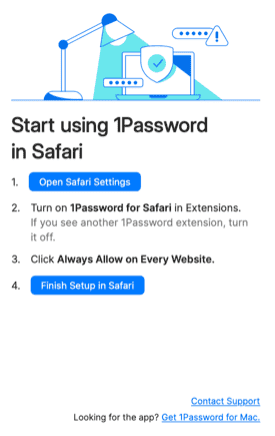 click open safari settings