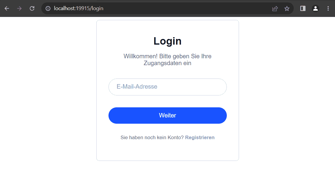 Supabase Passkeys: Corbado Login Page