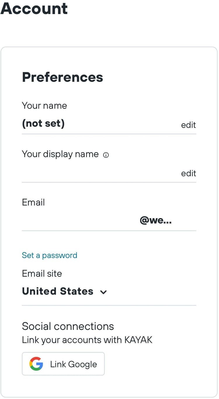 KAYAK Passkey Manual Passkey Creation with iPhone